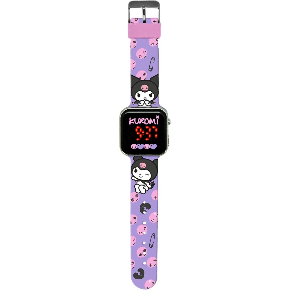 Kuromi orologio led